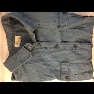 Long sleeve Denim button up/down top